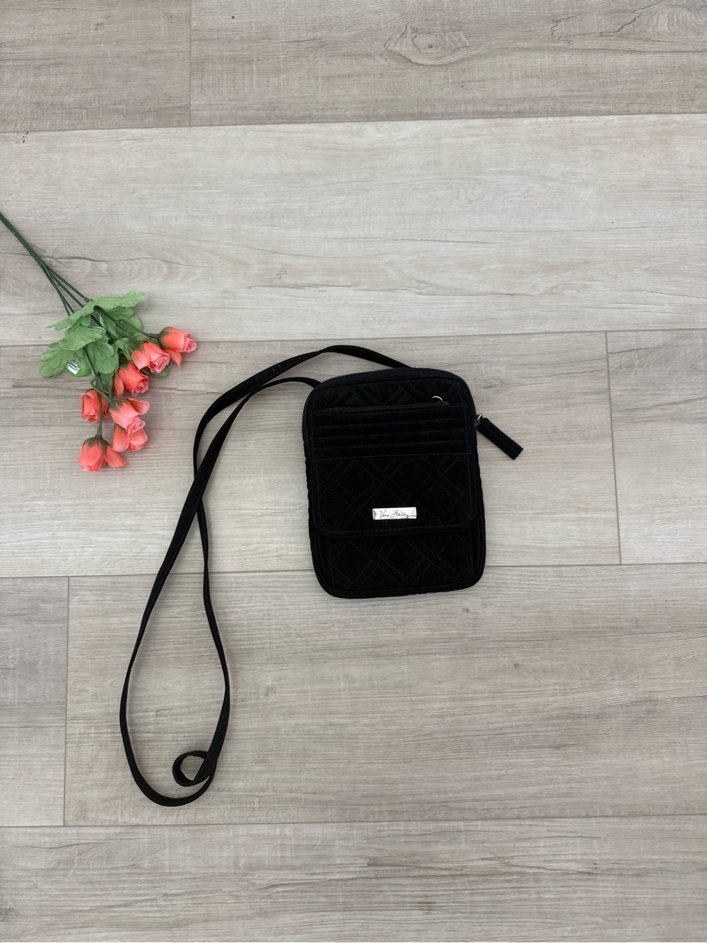Vera Bradley Crossbody black small quilted bag